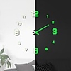 Wall Clock Clocks Modern Design Watch Digital Large Big 3D DIY Home Decor Luminous Luminova Mirror Sticker