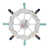 Wall Décor Door Hanging Ornament Nautical Beach Wooden Boat Ship Steering Wheel Fishing Net Shell Home miniinthebox