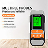 Wall Detector Metal Wiring Wood Depth Moisture Detector Meter Wall Scanners Stud Finder AC Voltage Live Wire Tracker