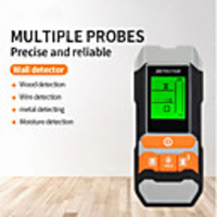 Wall Detector Metal Wiring Wood Depth Moisture Detector Meter Wall Scanners Stud Finder AC Voltage Live Wire Tracker