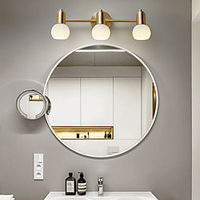 Wall Light Glass Modern Nordic Style Flush Mount Wall Lights Living Room Kitchen Copper Wall Light miniinthebox