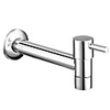 Wall Mounted Brass Faucet Cold Water Mop Pond Taps Washing Machine Garden Faucets,  Chrome Finished