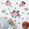 Wall Sticker Blooming Peony Cabinet TV Setting Sitting Room Porch Modern Northern European Decorative Wall Stickers miniinthebox