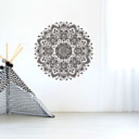 Wall Sticker Creative Personality Flower Of Life Mandala Culture Yoga Home Background Decoration Can Be Removed Stickers