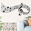 Wall Sticker Decor Music Notes Melody Wall Bedroom Office Christmas Musical Wall Door Window Room Decor House Decoration