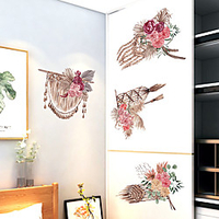 Wall Sticker Retro Ethnic Wind Dream Net Wall Stickers Bedroom Bed Porch Cabinet TV Wall Decoration Wall Stickers miniinthebox
