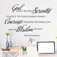 Wall Stickers God Grant Me Serenity Living Room Creative Stickers Removable Wall Stickers