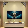 Wall Stickers Mirror Wall Stickers Decorative Wall Stickers,  Acrylic Home Decoration Wall Decal Wall Decoration 1pc