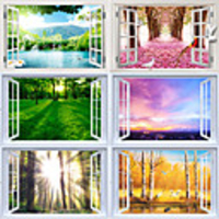 Wall Stickers Plane Decorative Wall Stickers PVC Home Decoration Wall Decal Wall Decoration 1pc