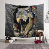 Wall Tapestry Art Deco Blanket Curtain Hanging Home Bedroom Living Room Dormitory Decoration Polyester Fiber Animal Dinosaur Tyrannosaurus Wall