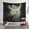 Wall Tapestry Art Deco Blanket Curtain Hanging Home Bedroom Living Room Dormitory Decoration Polyester Fiber Animal Leopard Water Flower
