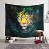 Wall Tapestry Art Deco Blanket Curtain Hanging Home Bedroom Living Room Dormitory Decoration Polyester Fiber Animal Painted Leopard Rainforest