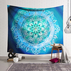Wall Tapestry Art Deco Blanket Curtain Hanging Home Bedroom Living Room Dormitory Decoration Polyester Fiber Color Sunflower Clock Geometric Symmetric Pattern