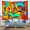 Wall Tapestry Art Deco Blanket Curtain Picnic Table Cloth Hanging Home Bedroom Living Room Dormitory Decoration Polyester Fiber Abstract Modern Color Oil Painting Guitar