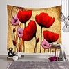Wall Tapestry Art Deco Blanket Curtain Picnic Table Cloth Hanging Home Bedroom Living Room Dormitory Decoration Polyester Fiber Abstract Modern Oil Painting Red Flowers miniinthebox