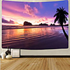 Wall Tapestry Art Deco Blanket Curtain Picnic Table Cloth Hanging Home Bedroom Living Room Dormitory Decoration Polyester Fiber Beach Series Coconut Tree Sea Wave Sunset