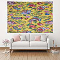 Wall Tapestry Art Deco Blanket Curtain Picnic Table Cloth Hanging Home Bedroom Living Room Dormitory Decoration Polyester Fiber Color Pattern Colorful Plant Vines