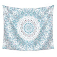 Wall Tapestry Art Deco Blanket Curtain Picnic Table Cloth Hanging Home Bedroom Living Room Dormitory Decoration Polyester Fiber Floral Mandala