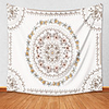 Wall Tapestry Art Deco Blanket Curtain Picnic Table Cloth Hanging Home Bedroom Living Room Dormitory Decoration Polyester Fiber Flowers