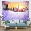 Wall Tapestry Art Deco Blanket Curtain Picnic Table Cloth Hanging Home Bedroom Living Room Dormitory Decoration Polyester Fiber Gorgeous Snow Scene