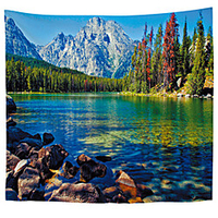 Wall Tapestry Art Deco Blanket Curtain Picnic Table Cloth Hanging Home Bedroom Living Room Dormitory Decoration Polyester Fiber Landscape miniinthebox