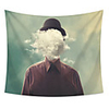 Wall Tapestry Art Deco Blanket Curtain Picnic Table Cloth Hanging Home Bedroom Living Room Dormitory Decoration Polyester Fiber Man Emptying The Brain