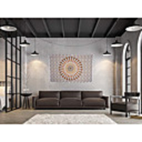 Wall Tapestry Art Deco Blanket Curtain Picnic Table Cloth Hanging Home Bedroom Living Room Dormitory Decoration Polyester Fiber Mandala Khaki