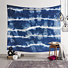 Wall Tapestry Art Deco Blanket Curtain Picnic Table Cloth Hanging Home Bedroom Living Room Dormitory Decoration Polyester Fiber Modern Color Pattern Blue Lines