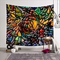 Wall Tapestry Art Deco Blanket Curtain Picnic Table Cloth Hanging Home Bedroom Living Room Dormitory Decoration Polyester Fiber Modern Oil Painting Color Dark
