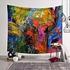 Wall Tapestry Art Deco Blanket Curtain Picnic Table Cloth Hanging Home Bedroom Living Room Dormitory Decoration Polyester Fiber Modern Oil Painting Color Paint