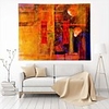 Wall Tapestry Art Deco Blanket Curtain Picnic Table Cloth Hanging Home Bedroom Living Room Dormitory Decoration Polyester Fiber Modern Oil Painting Red