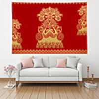 Wall Tapestry Art Deco Blanket Curtain Picnic Table Cloth Hanging Home Bedroom Living Room Dormitory Decoration Polyester Fiber Modern Red Opera Characters