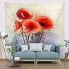 Wall Tapestry Art Deco Blanket Curtain Picnic Table Cloth Hanging Home Bedroom Living Room Dormitory Decoration Polyester Fiber Modern Watercolor Colored Flowers