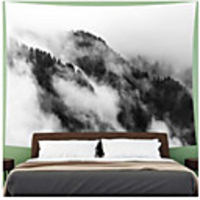 Wall Tapestry Art Deco Blanket Curtain Picnic Table Cloth Hanging Home Bedroom Living Room Dormitory Decoration Polyester Fiber Mountain Range