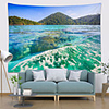 Wall Tapestry Art Deco Blanket Curtain Picnic Table Cloth Hanging Home Bedroom Living Room Dormitory Decoration Polyester Fiber Mountain Sea