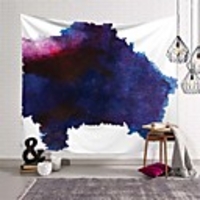 Wall Tapestry Art Deco Blanket Curtain Picnic Table Cloth Hanging Home Bedroom Living Room Dormitory Decoration Polyester Fiber Novelty Modern Color Tie Dye Blue Purple