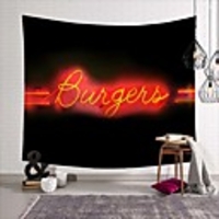 Wall Tapestry Art Deco Blanket Curtain Picnic Table Cloth Hanging Home Bedroom Living Room Dormitory Decoration Polyester Fiber Novelty Modern Neon