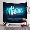 Wall Tapestry Art Deco Blanket Curtain Picnic Table Cloth Hanging Home Bedroom Living Room Dormitory Decoration Polyester Fiber Novelty Modern Neon English Letters