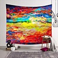 Wall Tapestry Art Deco Blanket Curtain Picnic Table Cloth Hanging Home Bedroom Living Room Dormitory Decoration Polyester Fiber Novelty Modern Oil Painting Color Landscape