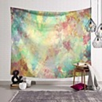 Wall Tapestry Art Deco Blanket Curtain Picnic Table Cloth Hanging Home Bedroom Living Room Dormitory Decoration Polyester Fiber Novelty Modern Oil Painting Color Pastel Simple