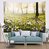 Wall Tapestry Art Deco Blanket Curtain Picnic Table Cloth Hanging Home Bedroom Living Room Dormitory Decoration Polyester Fiber Plant Series Colored Flowers Forest Grass