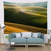Wall Tapestry Art Deco Blanket Curtain Picnic Table Cloth Hanging Home Bedroom Living Room Dormitory Decoration Polyester Fiber Plant Series Grass Flock