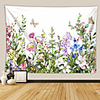 Wall Tapestry Art Deco Blanket Curtain Picnic Table Cloth Hanging Home Bedroom Living Room Dormitory Decoration Polyester Fiber Plant Series Modern Flowers
