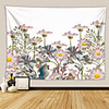 Wall Tapestry Art Deco Blanket Curtain Picnic Table Cloth Hanging Home Bedroom Living Room Dormitory Decoration Polyester Fiber Plant Series Modern Flowers