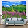 Wall Tapestry Art Deco Blanket Curtain Picnic Table Cloth Hanging Home Bedroom Living Room Dormitory Decoration Polyester Fiber Plant Series Mountain Flower Grassland