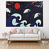Wall Tapestry Art Deco Blanket Curtain Picnic Table Cloth Hanging Home Bedroom Living Room Dormitory Decoration Polyester Fiber Red Day Snow Night Plum Blossom Crane Wave