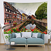 Wall Tapestry Art Deco Blanket Curtain Picnic Table Cloth Hanging Home Bedroom Living Room Dormitory Decoration Polyester Fiber Riverside Town