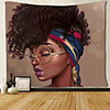 Wall Tapestry Art Deco Blanket Curtain Picnic Table Cloth Hanging Home Bedroom Living Room Dormitory Decoration Polyester Fiber Still Life Black Girl