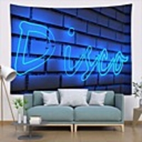 Wall Tapestry Art Deco Blanket Curtain Picnic Table Cloth Hanging Home Bedroom Living Room Dormitory Decoration Polyester Fiber Still Life Modern Neon Blue