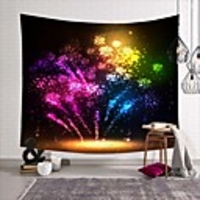 Wall Tapestry Art Deco Blanket Curtain Picnic Table Cloth Hanging Home Bedroom Living Room Dormitory Decoration Polyester Fiber Still Life Modern Neon Colored Fireworks